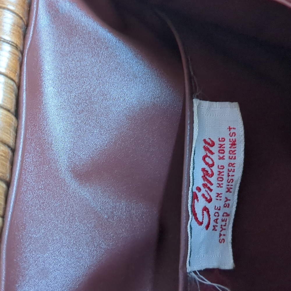 Wicker & Leather Mister Ernest Hinged Purse - Picture 9 of 11
